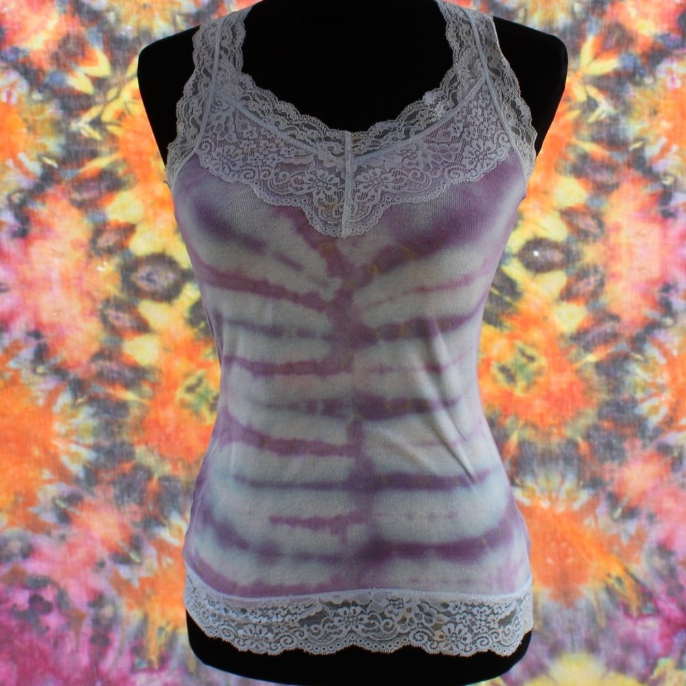 Purple Haze Pastel Lace Mossimo Tie Dye Tank